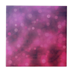 Carreau Motif Bokeh rose et violet