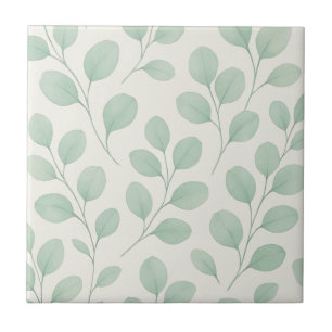 Carreau Motif botanique d'eucalyptus
