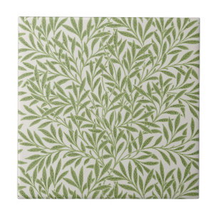 Carreau Motif botanique floral vert de William Morris