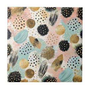 Carreau Motif circulaire Abstrait -avec Parties scintillan