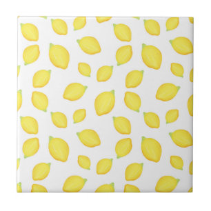 Carreau Motif citron aquarelle