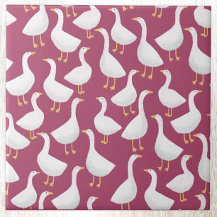 Carreau Motif Cottagecore Assez Fantaisiste Oie Blanche su