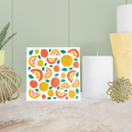 Carreau Motif d'agrumes de pamplemousse orange
