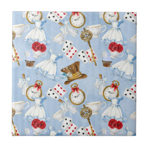Carreau Motif d'Alice du pays des merveilles