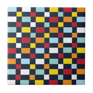 Carreau Motif damier coloré