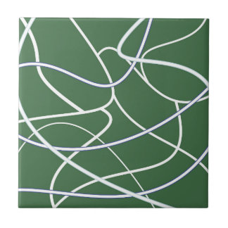 Carreau Motif d'art de la ligne verte