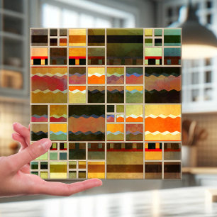 Carreau Motif d'art géométrique Carrelage de salle de bain