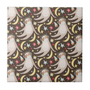 Carreau Motif d'astronaute de paresse