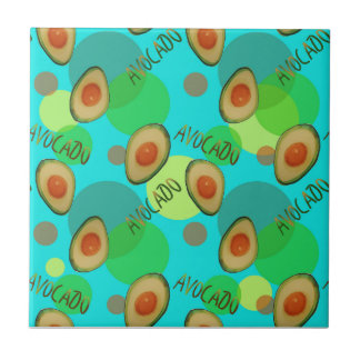 Carreau Motif d'avocat frais et amusant