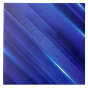 Carreau Motif de bandes de dégradé bleu clair