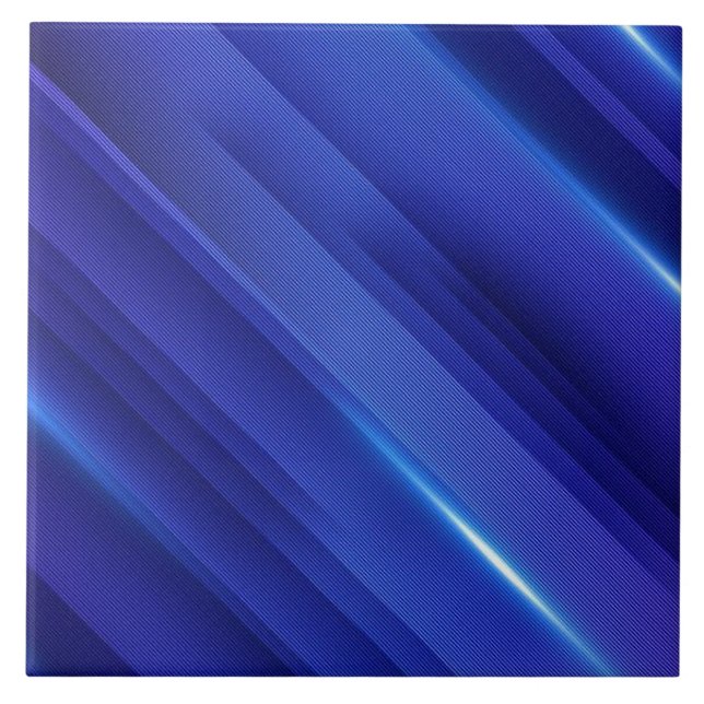 Carreau Motif de bandes de dégradé bleu clair (Devant)