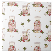 Motif de boisson hivernale festive Cranberry Mockt