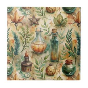 Carreau Motif de bouteilles appothécaires vintages (6)