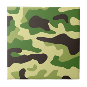 Carreau Motif de camouflage kaki