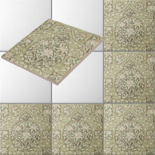 Carreau Motif de cerisiers en fleurs vintages