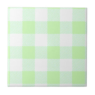 Carreau Motif de chèques En vichy vert clair