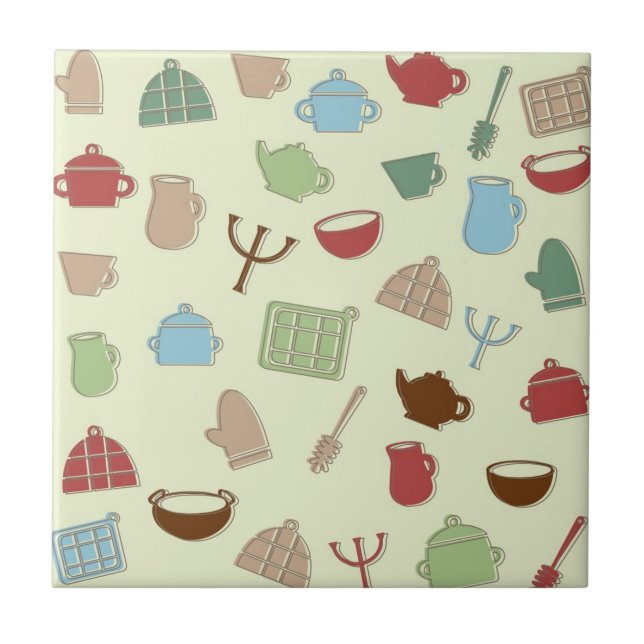 Carreau Motif de cuisine (Devant)