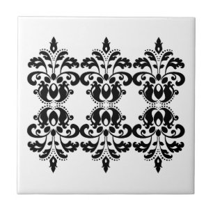Carreau Motif de damas de lolita victorienne antique