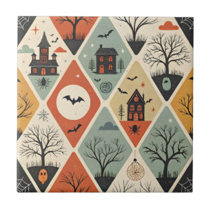 Carreau Motif de fantôme sombre