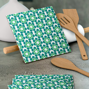 Carreau Motif de feuille, motif de feuilles, feuilles vert