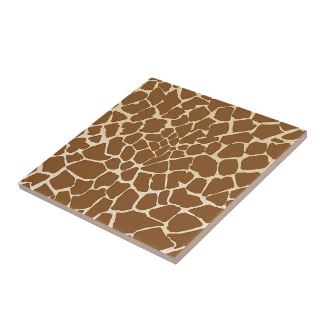 Carreau Motif de fourrure Giraffe Imprimer (Côté)