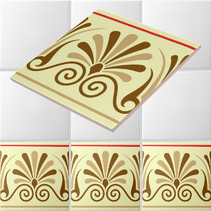 Carreau Motif de frise de couleurs personnalisables Athène