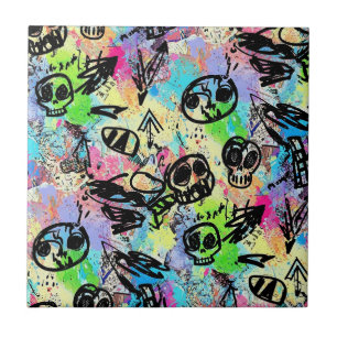 Carreau Motif de graffiti urbain coloré (1)