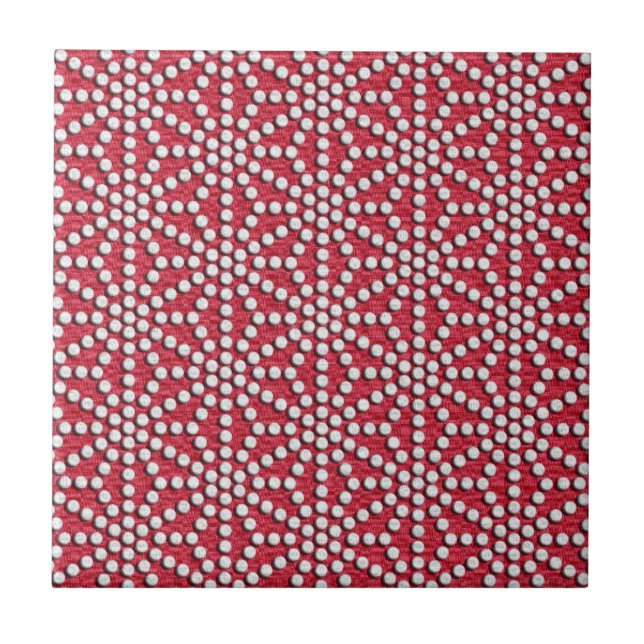 Carreau Motif de Japonais de Kamishimo pointillé par rouge (Devant)