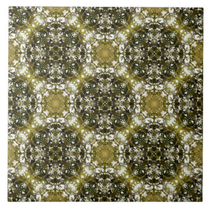 Carreau Motif de la nature urbaine verte et blanche
