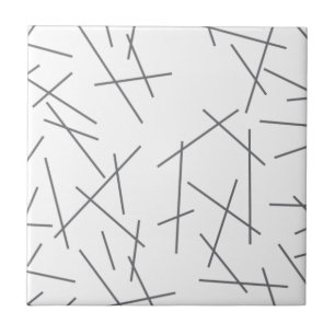 Carreau Motif de ligne graphique moderne, simple et désord