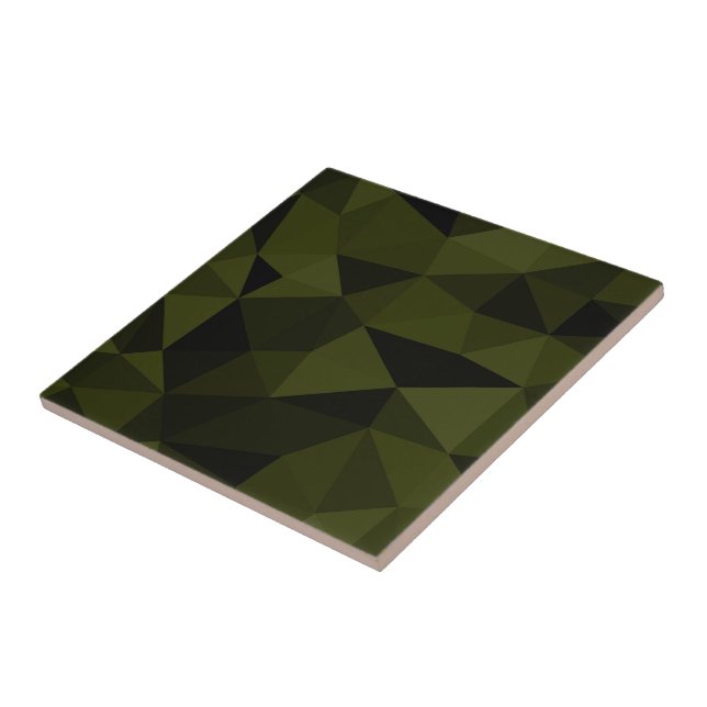 Carreau Motif de maillage géométrique noir foncé de l'armé (Côté)