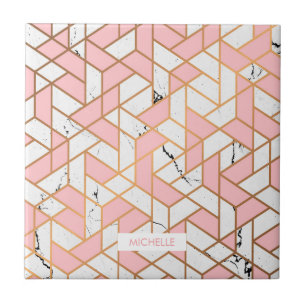 Carreau Motif de marbre géométrique