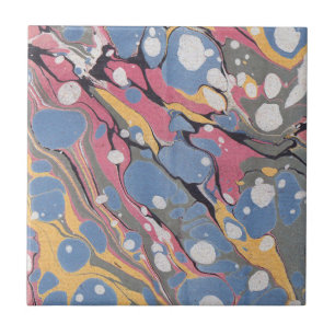 Carreau Motif de marbre italien bleu