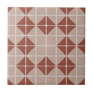 Carreau Motif de mosaïque géométrique maximaliste (en terr