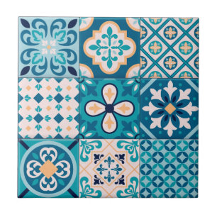 Carreau Motif de mosaïque marocaine 