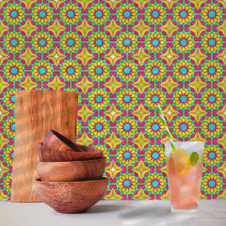 Carreau Motif de mosaïque marocaine Spring Fling