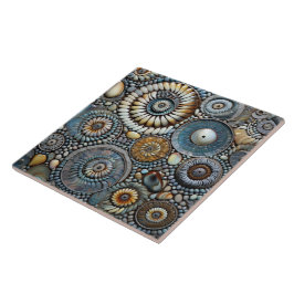 Carreau Motif de Noël bleu