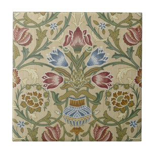 Carreau Motif de papier peint floral brocart de William Mo
