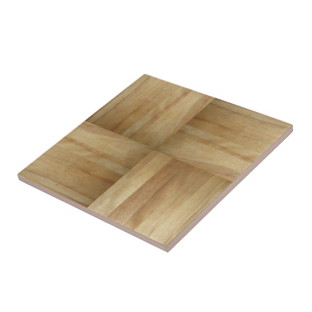 Carreau Motif De Parquet En Bois, Rejoint, Bois Piqué (Côté)