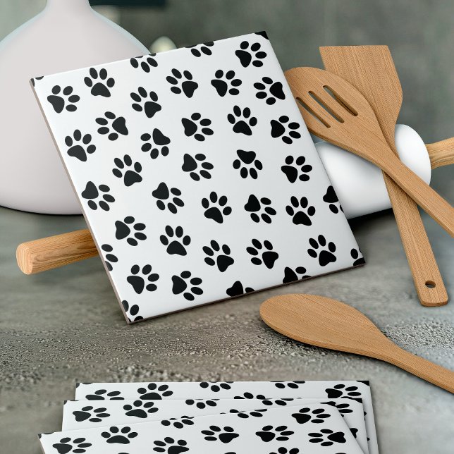 Carreau Motif De Pâtes, Paniers De Chien, Paniers Noirs (Créateur téléchargé)