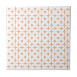 Carreau Motif de Peach Fuzz Rétro Étincelant Explosion Ste