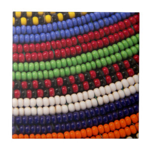 Carreau Motif de perles tribales Massai
