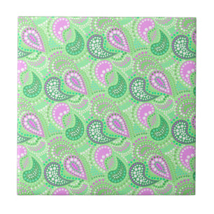 Carreau Motif de pois abstrait de concombres turcs