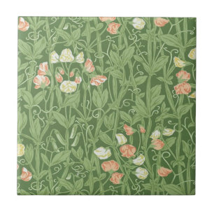 Carreau Motif de pois de senteur William Morris, botanique