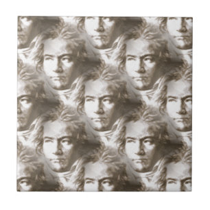 Carreau Motif de portrait Beethoven