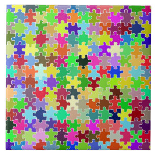 Carreau Motif de puzzle coloré