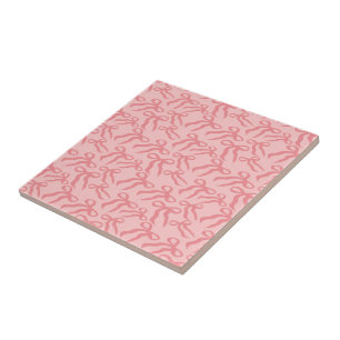 Carreau Motif de ruban sans couture en rose charme et thé