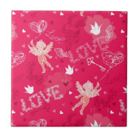 Motif de Saint-Valentin avec le cupidon