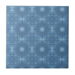 Carreau Motif de signature bleue