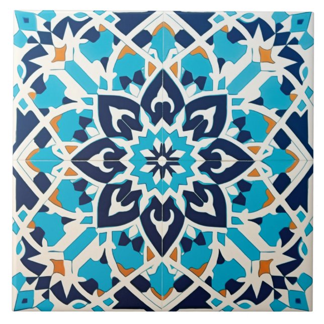 Carreau motif de style cool marocain (Devant)